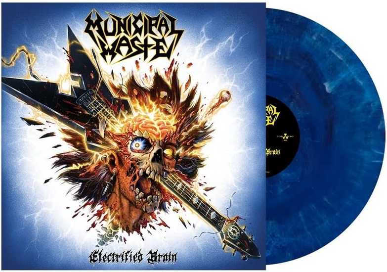 Electrified Brain (Vinyle - Marbré Bleu) - MUNICIPAL WASTE