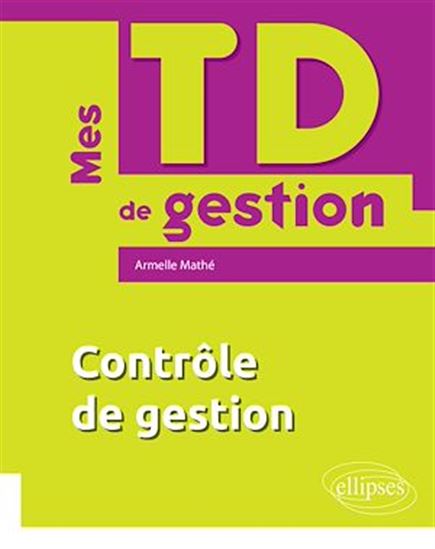 Mes TD de contrôle de gestion - ARMELLE MATHÉ