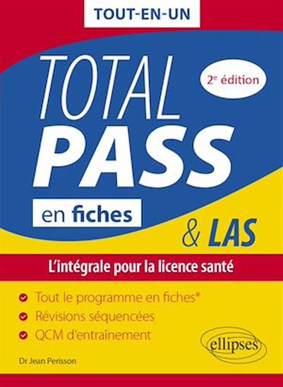 Total PASS-LAS en fiches - L'intégrale pour la licence santé - 2e édition - JEAN PÉRISSON