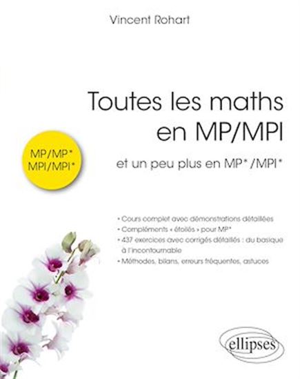 Toutes les maths en MP/MPI - VINCENT ROHART