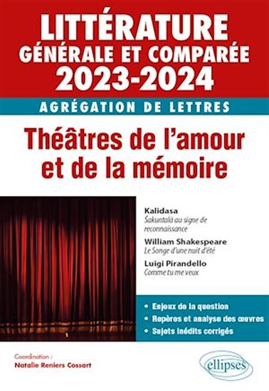 Agrégation de Lettres 2023-2024 - Littérature générale et comparée - SYLVAIN BROCQUET - BLANDINE DEMOTZ - FRA