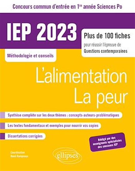 Concours commun IEP 2023 - COLLECTIF - RENÉ RAMPNOUX