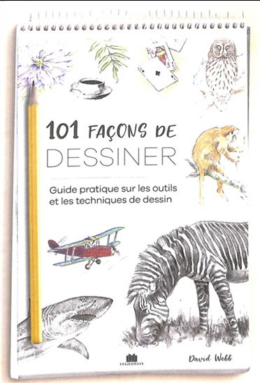 101 façons de dessiner : guide pratique sur les outils et les techniques de dessin - DAVID WEBB