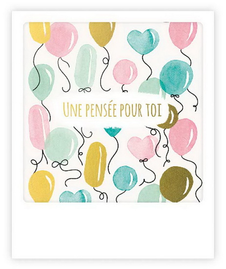 Carte postale - Une pensée pour toi