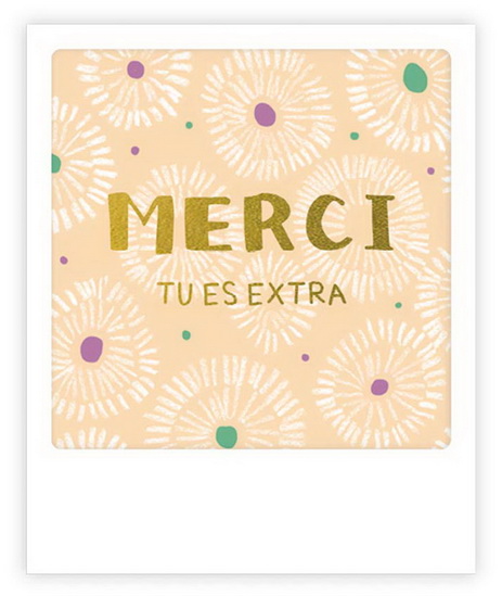 Carte postale - Merci tu es extra