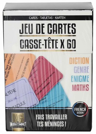 Jeu de cartes casses-têtes