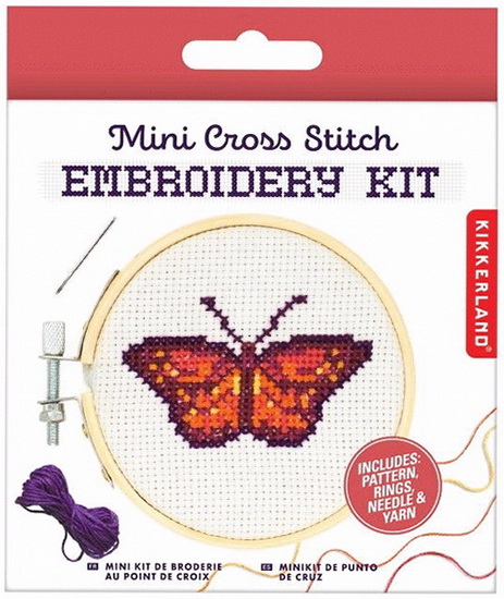 Mini ens. de broderie Papillon