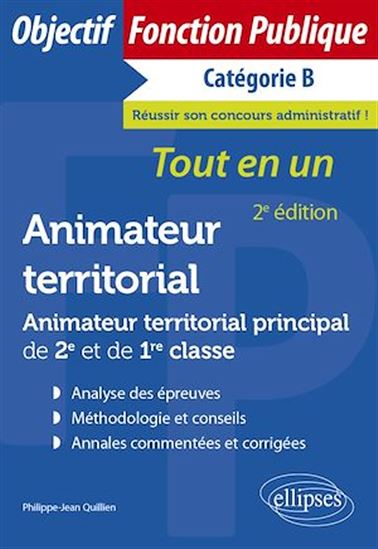 Animateur territorial - Animateur territorial principal de 2e et de 1re classe - PHILIPPE-JEAN QUILLIEN