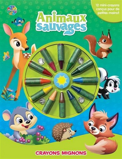 Animaux sauvages : crayons mignons - COLLECTIF