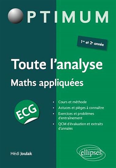 Toute l'analyse - ECG maths appliquées - HÉDI JOULAK