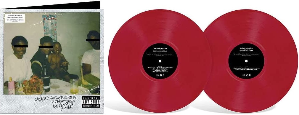Good Kid, m.A.A.d City (10th Anniversary)(Éd. Limitée)(2Vinyle - Couleur Pomme) - KENDRICK LAMAR