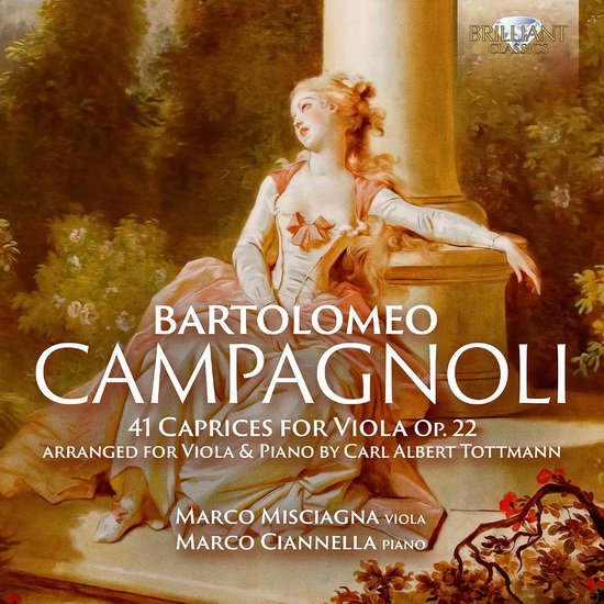 Campagnoli: 41 Caprices for Viola, Op.22, arranged for Viola & Piano by Carl Albert Tottmann - BARTOLOMEO CAMPAGNOLI