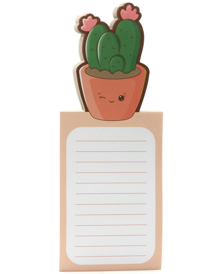 Bloc-notes Cactus pot corail 100f