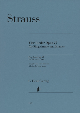 Four Songs, Op. 27 (Voix Élevée & Piano) - RICHARD STRAUSS