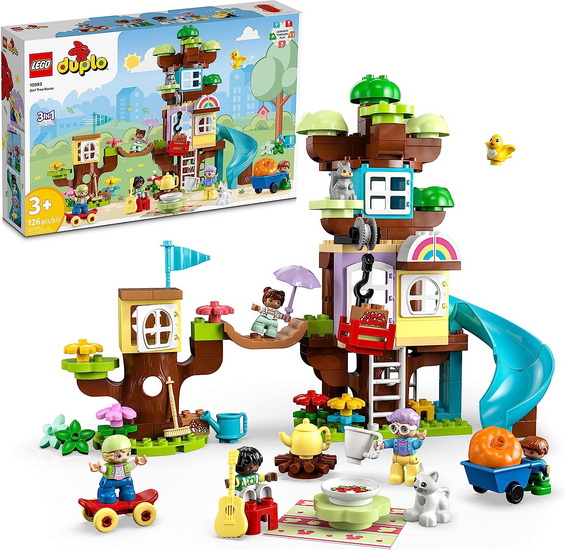 LEGO - La cabane dans l'arbre 3-en-1 - 2 à 4 ans - JEUX, JOUETS -   - Livres + cadeaux + jeux