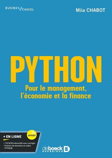 Python pour le management, l'économie et la finance - MIIA CHABOT