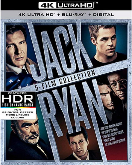 Jack Ryan 5-Movie Collection (4K + Blu-ray) - DIVERS