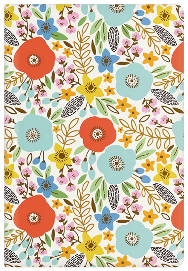Journal moyen Fleurs colorées