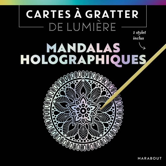 Cartes à gratter de lumière : Mandalas Holographiques - COLLECTIF