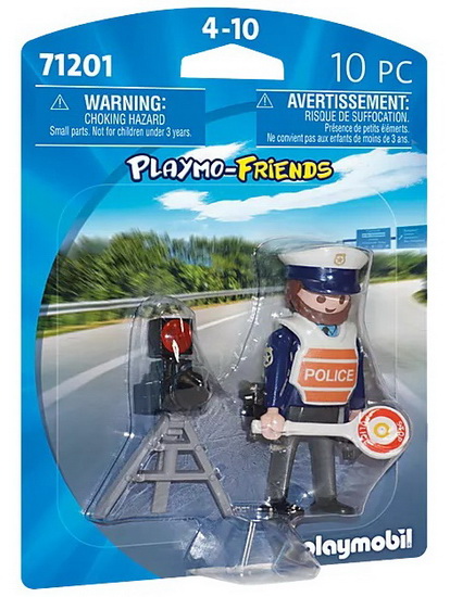 Policier et radar