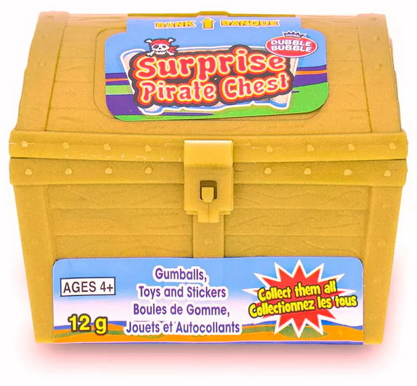 Coffre de pirate Dubble Bubble avec surprise