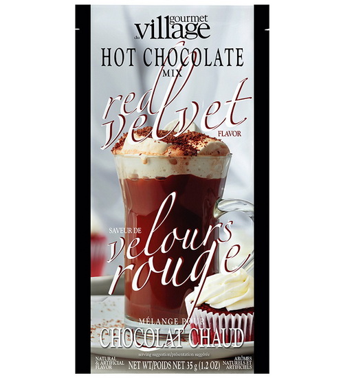 Sachet chocolat chaud velours rouge 35g