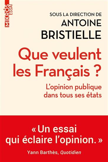Que veulent les Français? : l'opinion publique dans tous ses états - ANTOINE BRISTIELLE