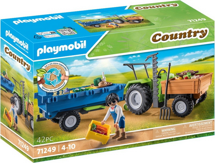 Tracteur avec remorque