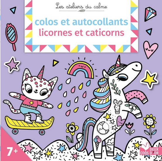 Colos et autocollants licornes et caticorns - AMANDINE NOTAERT