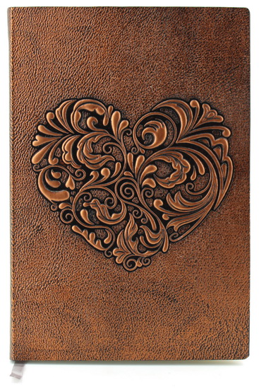 Journal embossé Coeur 192p