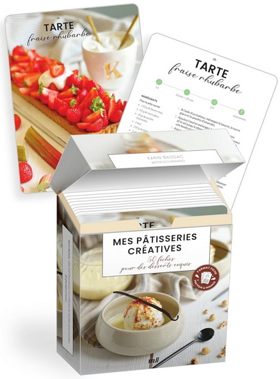 Mes pâtisseries créatives : 30 fiches pour des desserts exquis Cof. - KARIN BAISSAC