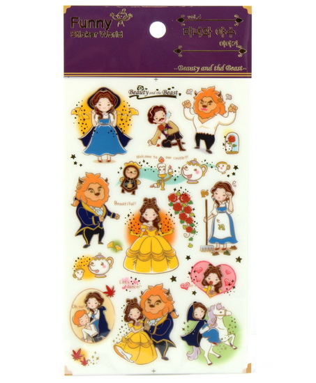 Gommettes La Belle et la Bête