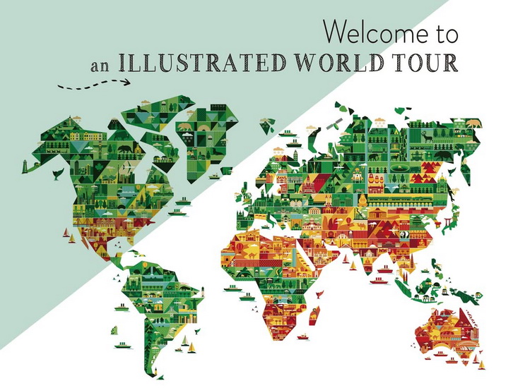 Welcome to an Illustrated World Tour - EVA MINGUET