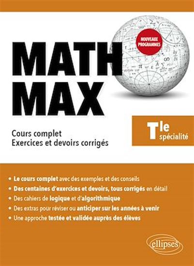 Math Max - Terminale enseignement de spécialité - SÉBASTIEN KRIEF-DÉTRAZ