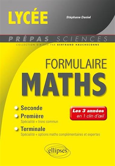 Formulaire Lycée - Maths - STÉPHANE DANIEL