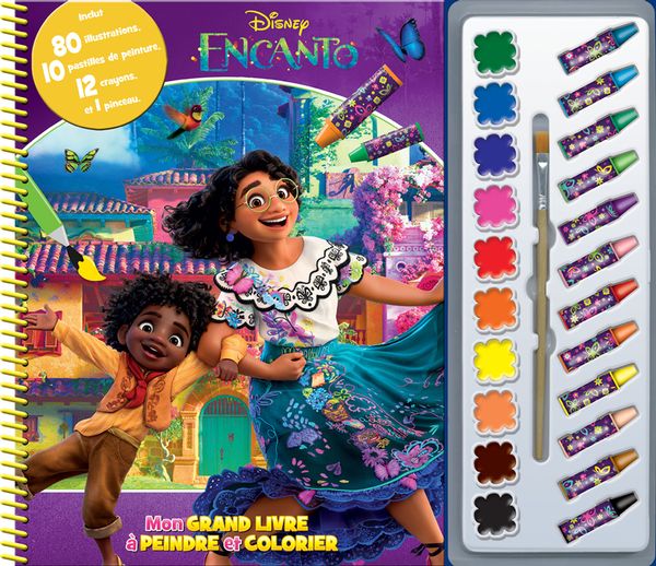 Encanto : mon grand livre à peindre et colorier - COLLECTIF