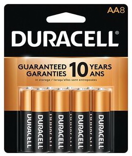 Piles Duracell AA8