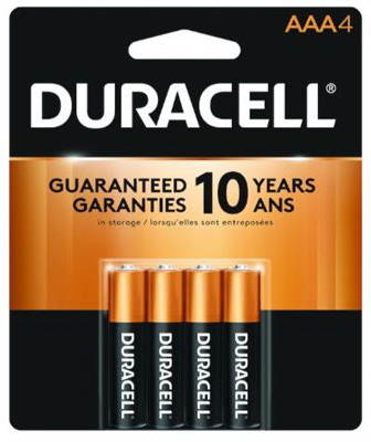 Piles Duracell AAA4