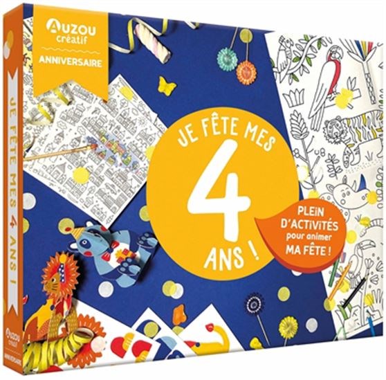 Mon coffret d'anniversaire : je fête mes 4 ans ! - MADEMOISELLE HIPOLYTE - STEFFIE BROCOLI