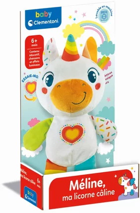 Peluche bebe licorne