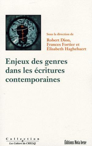 Enjeux des genres dans les écritures... - COLLECTIF