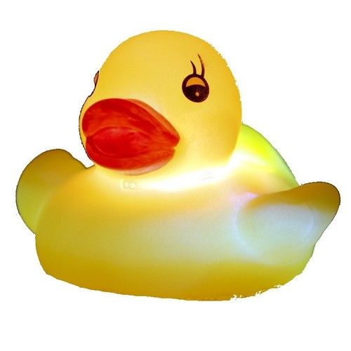 Canard en caoutchouc clignotant