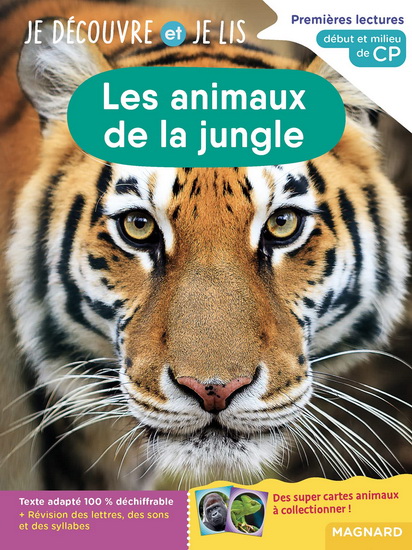 Les Animaux de la jungle : premières lectures, début et milieu de CP - ZAUBETTE