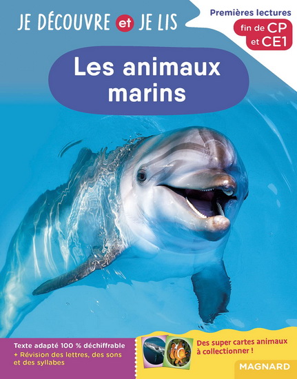 Les Animaux marins : premières lectures, fin de CP et CE1 - ZAUBETTE