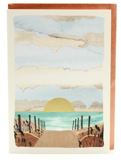 Lever du soleil sur plage