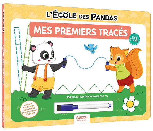 L'École des pandas : mes premiers tracés - DOMINIQUE BUTET - DÉBORAH MIRABEL
