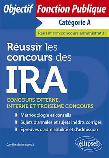 Réussir les concours des IRA - COLLECTIF