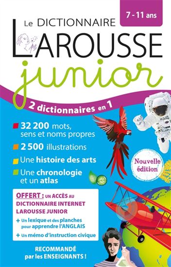Le Dictionnaire Larousse junior 7-11 ans - COLLECTIF