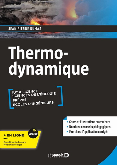 Thermodynamique : IUT et licence, sciences de l'énergie, prépas, écoles d'ingénieurs - JEAN-PIERRE DUMAS