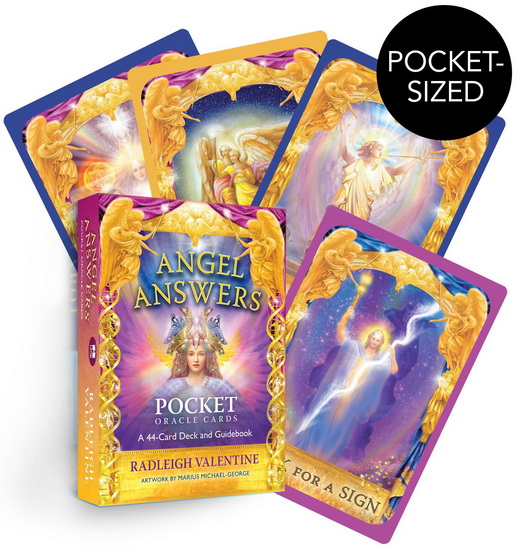 Angel Answers Pocket Oracle Cards: A 44-Card Deck and Guidebook - RADLEIGH VALENTINE